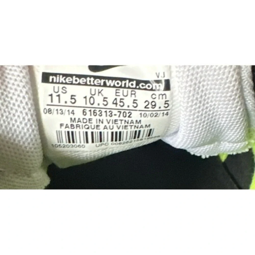 Men's NIKE RIVAL S Track & Field Shoes Size 11.5. Neon Yellow Green‎ New W/ Bag.